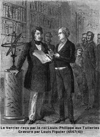 Le Verrier reçu par Louis Philippe